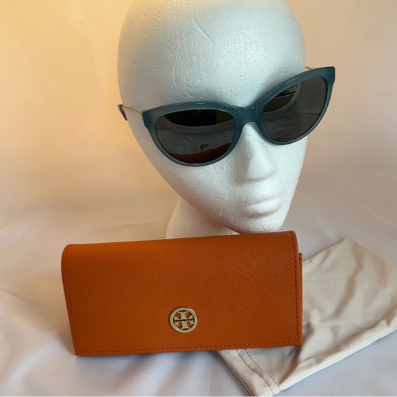 Tory Burch TY7078 Turquoise Blue Sunglasses - Picture 1 of 5